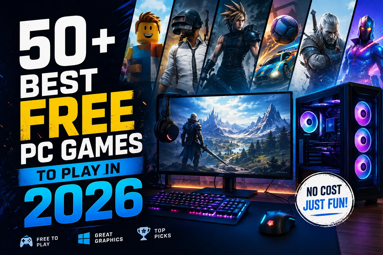50+ Best Free PC Games to Play in 2026